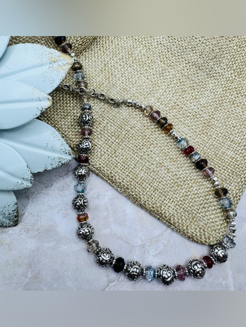 Brighton Latika Multicolor Beaded Silver-Accent Necklace